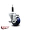 Service Caster 3'' Solid Poly Swivel 7/8'' Expanding Stem Caster with Brake SCC-EX20S314-SPUS-TLB-78 - alternate 2